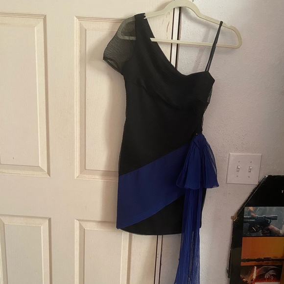 One Shoulder Mini Dress - Picture 1 of 5